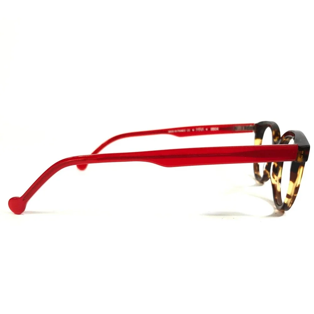 Anne & Valentin Petite Eyeglasses Frames MINA 8B04 Brown Tortoise Red 43-18-138